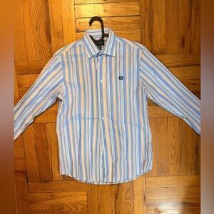 Boys Size 16 Polo Ralph Lauren Multicolor Striped Button-Down Shirt